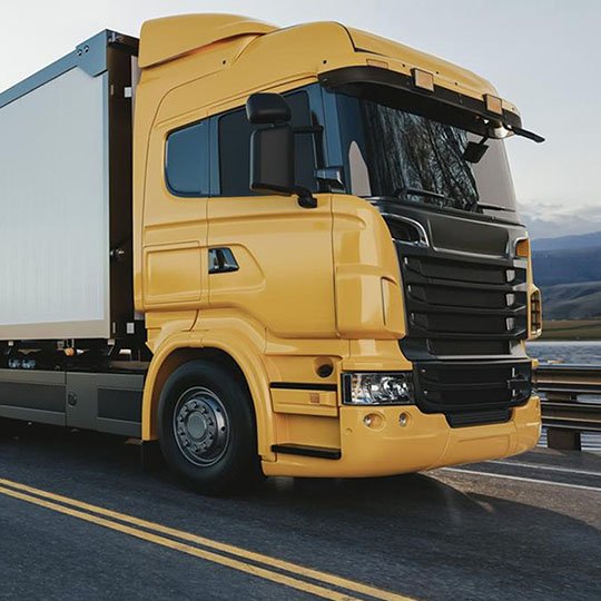 Mover Truck on Highway